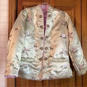 Vintage Japanese Silk Quilted Wadding Jacket